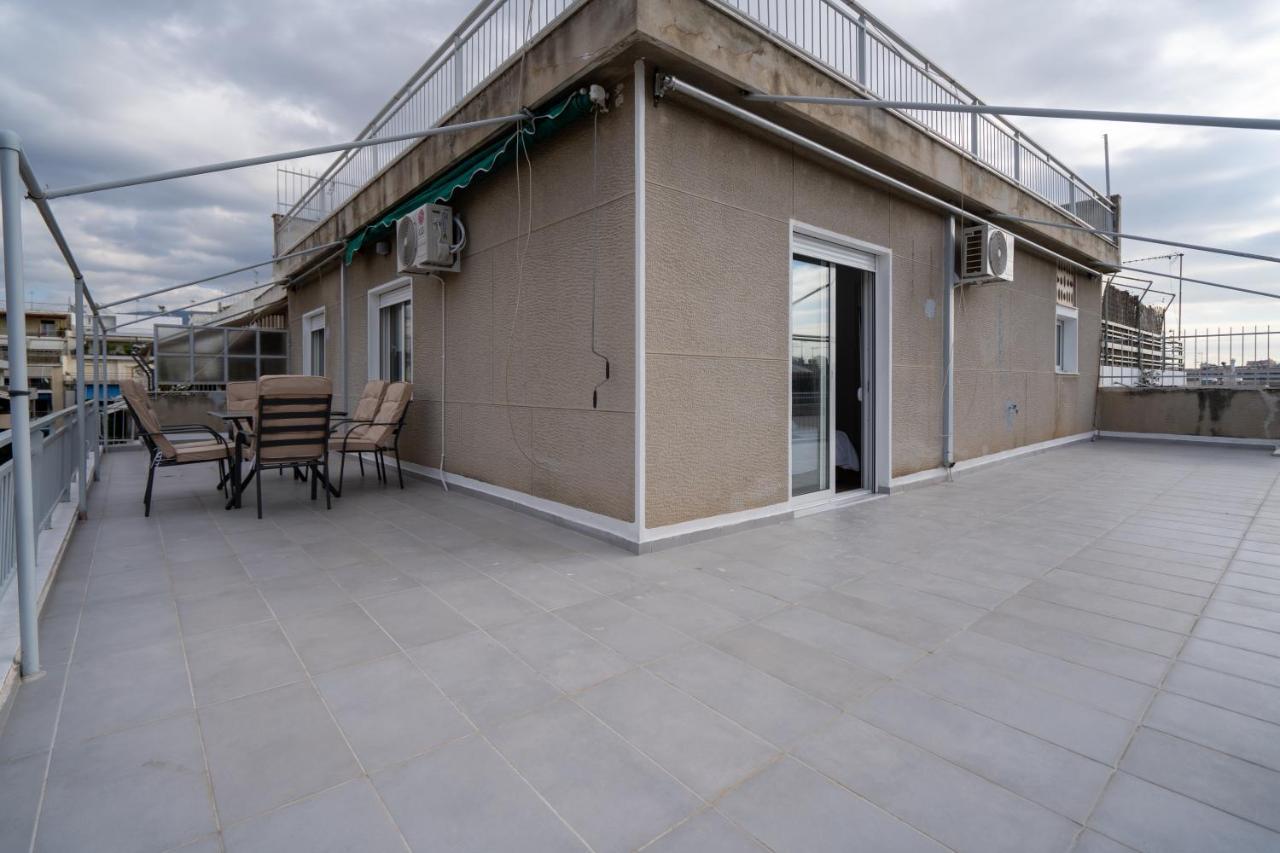 Апартаменты Athens Hideout Apt, Big Rooftop With City View Экстерьер фото